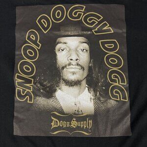 Snoop Doggy Dogg Graphic T-Shirt By Dogg Supply L/G Black